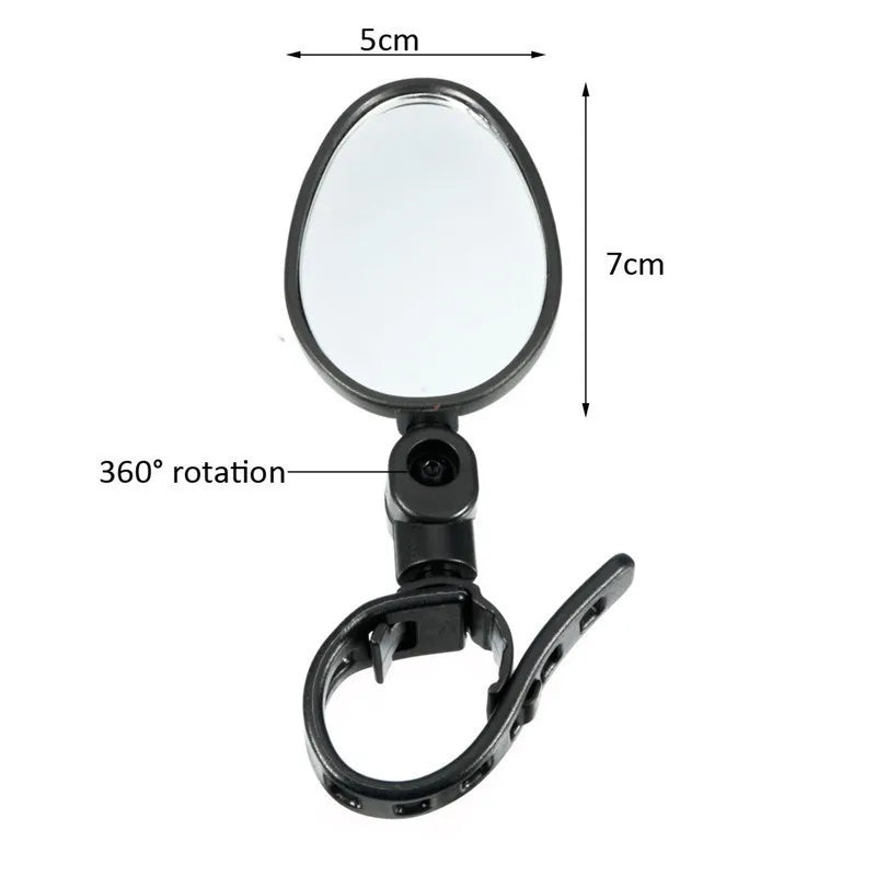 Adjustable Bike Rearview Mirrors – Flexible Handlebar Reflectors for MTB