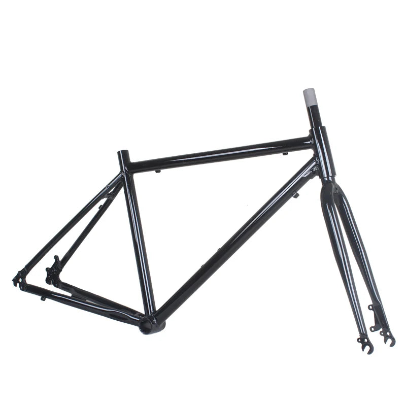 700C Road Bike Frame 6061 Aluminum Alloy High Carbon Steel Front Fork