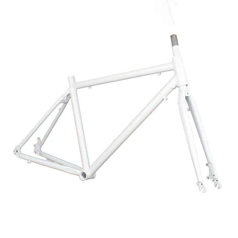 700C Road Bike Frame 6061 Aluminum Alloy High Carbon Steel Front Fork