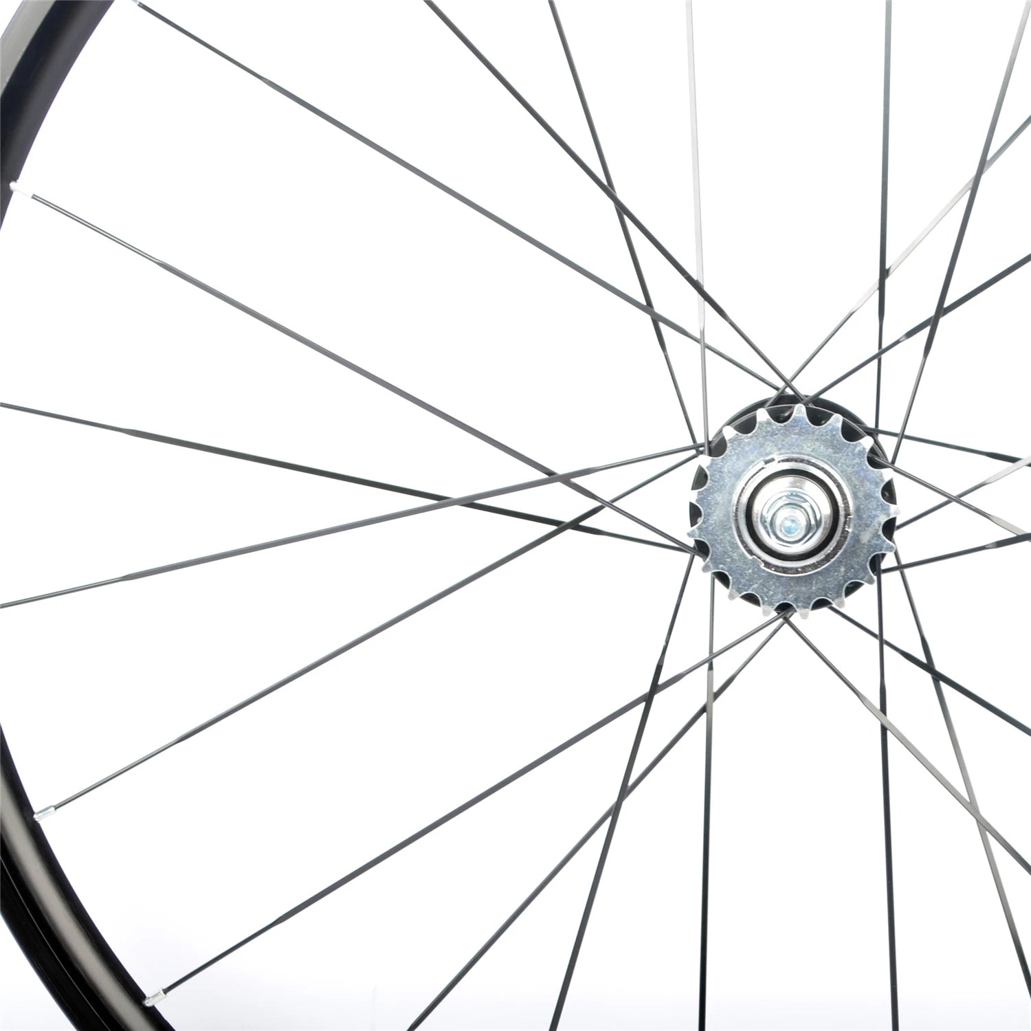 700C Fixed Gear Racing Wheelset – 20H Front, 24H Rear with Flat Spokes
