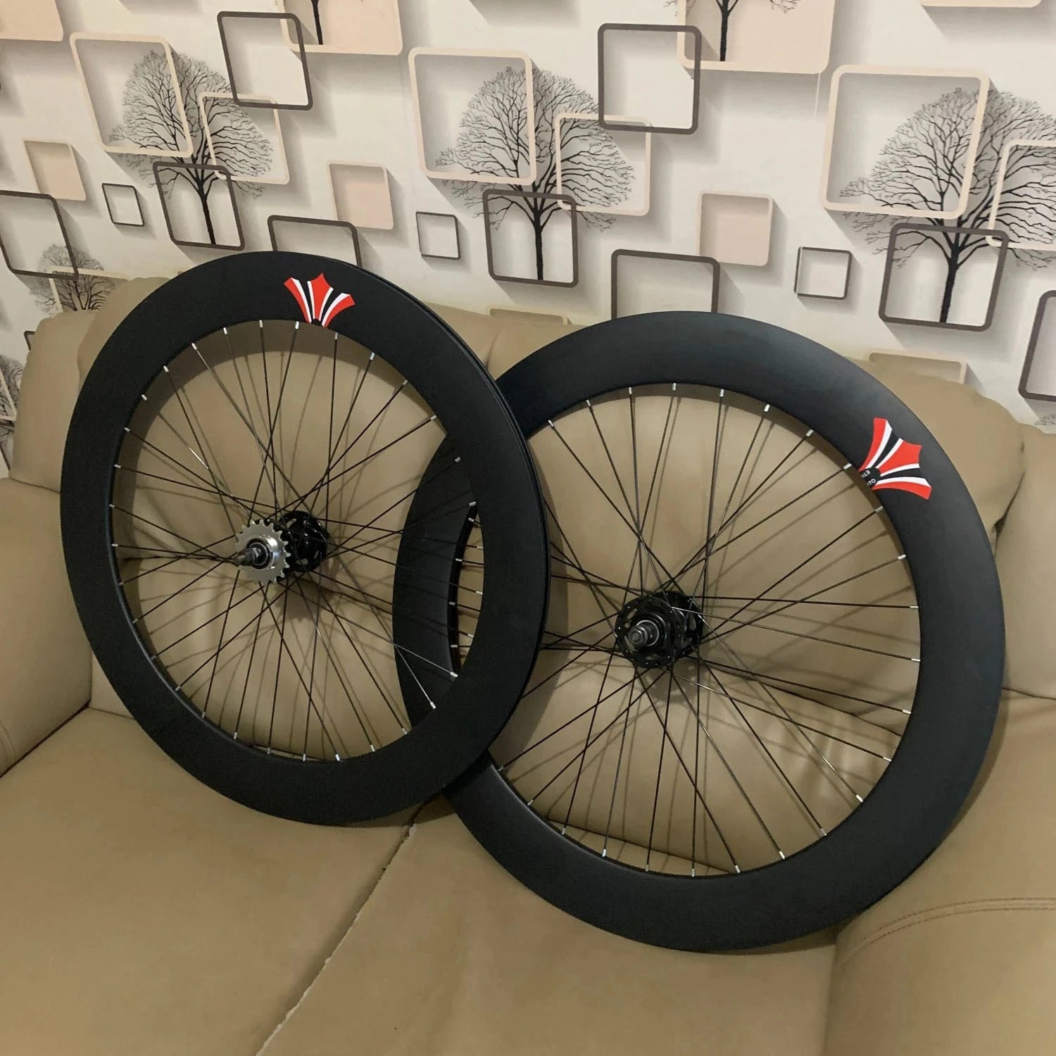 70mm Rim Fixie Wheelset – 32H Aluminum Alloy with Flip-Flop Hub