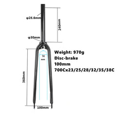 Aluminum Gravel Bike Frame for 700x38C Tires