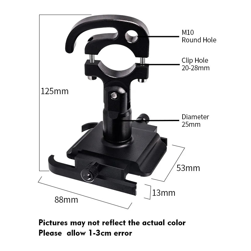 CNC Aluminum Alloy Phone Holder – Rotatable Handlebar Mount for MTB & Road Bikes