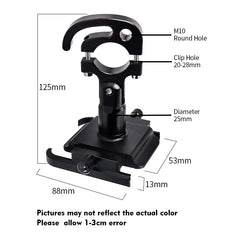 CNC Aluminum Alloy Phone Holder – Rotatable Handlebar Mount for MTB & Road Bikes