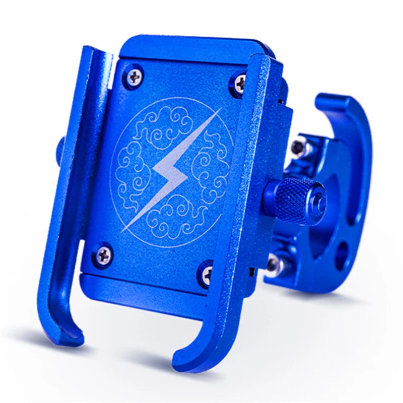 CNC Aluminum Alloy Phone Holder – Rotatable Handlebar Mount for MTB & Road Bikes