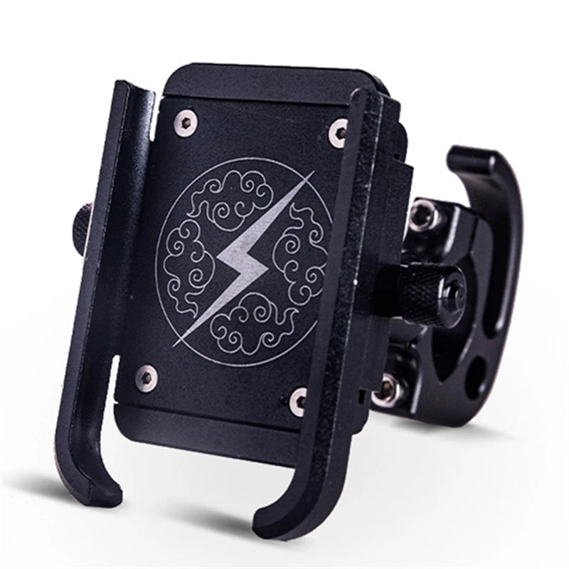 CNC Aluminum Alloy Phone Holder – Rotatable Handlebar Mount for MTB & Road Bikes