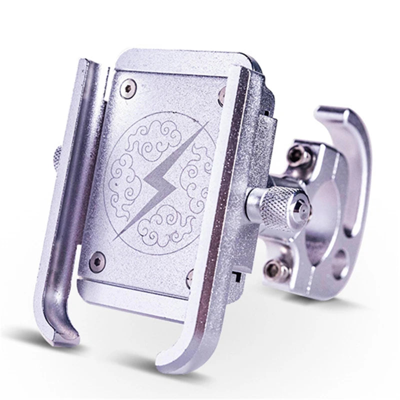CNC Aluminum Alloy Phone Holder – Rotatable Handlebar Mount for MTB & Road Bikes